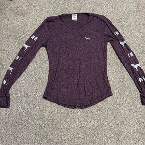 PINK Victoria's Secret Long Sleeve Sleepwear Top